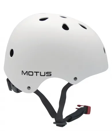 Regulowany kask MOTUS biały rozmiar S na rower, hulajnogę elektryczną