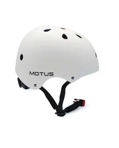 Regulowany kask MOTUS biały rozmiar L na rower, hulajnogę elektryczną