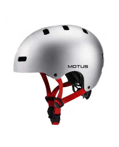 Kask dziecięcy rowerowy MOTUS MD-107 rozmiar M/S srebny