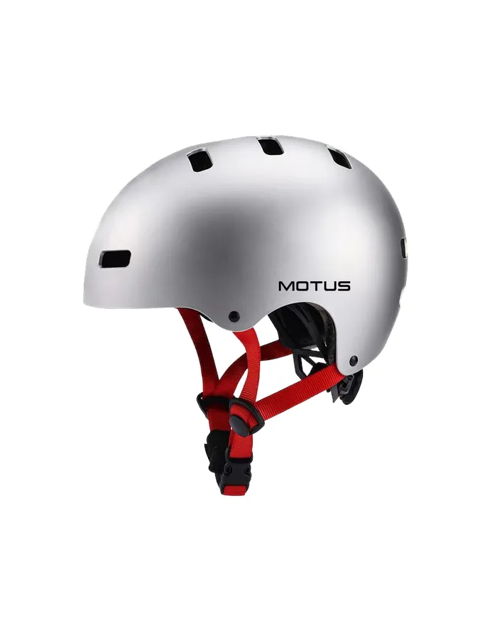 Kask dziecięcy rowerowy MOTUS MD-107 rozmiar M/S srebny