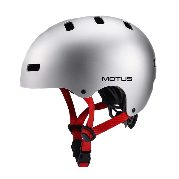 Kask dziecięcy rowerowy MOTUS MD-107 rozmiar M/S srebny