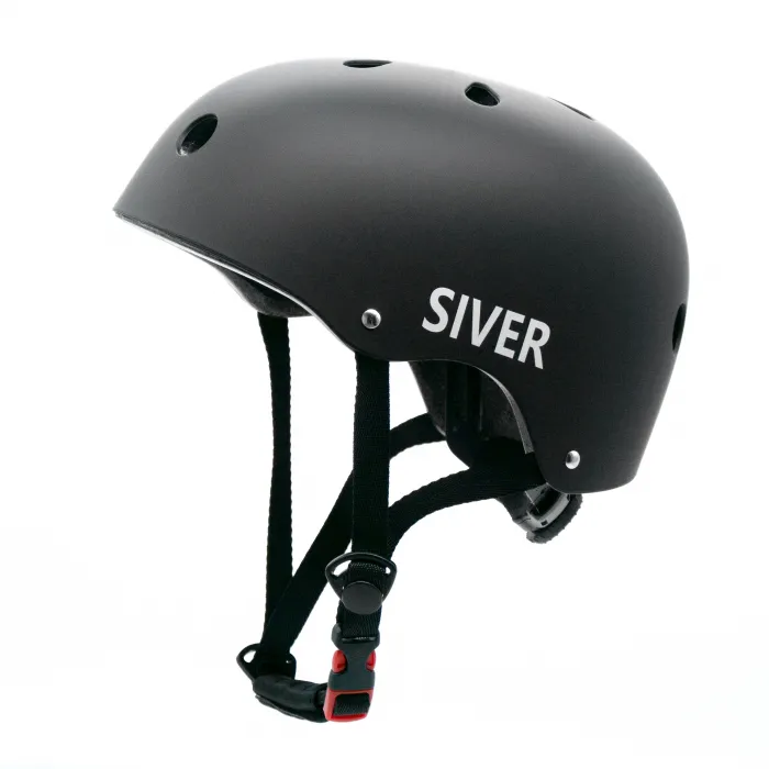 Kask rowerowy regulowany SIVER rozmiar S czarny