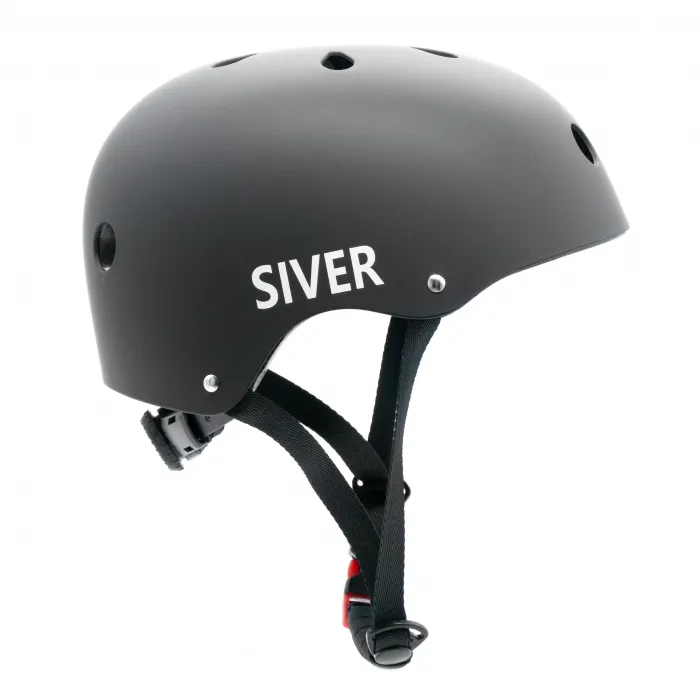 Kask rowerowy regulowany SIVER rozmiar M czarny