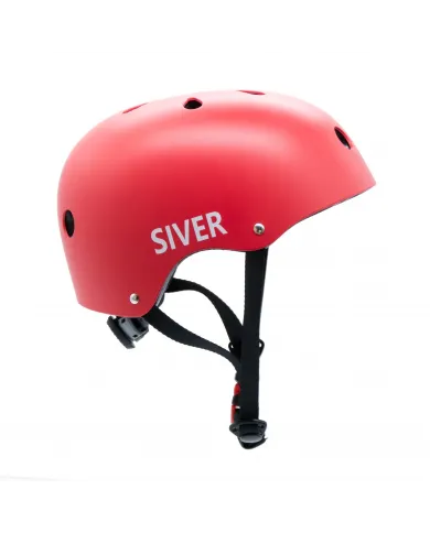 Kask rowerowy regulowany SIVER rozmiar S czerwony