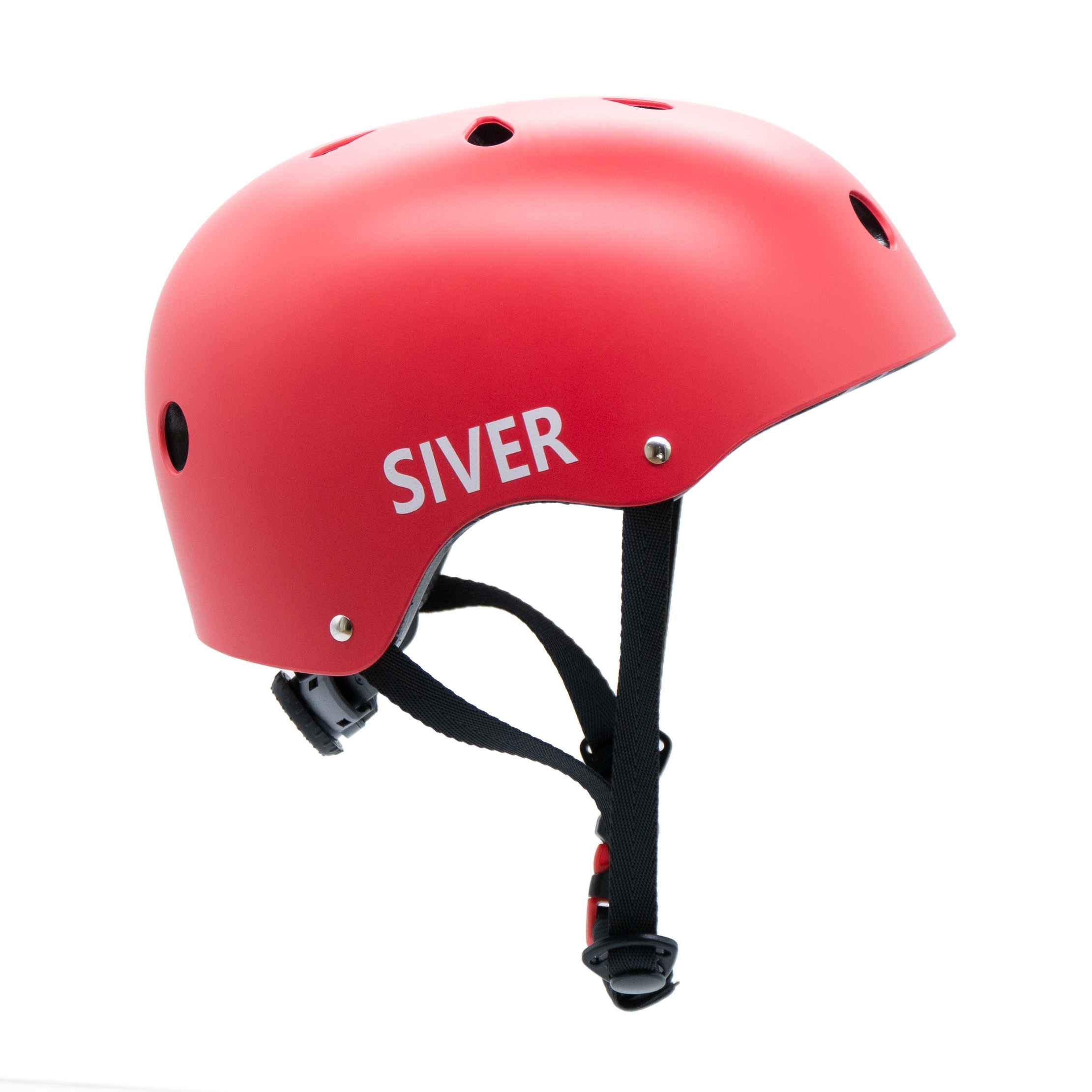 Kask rowerowy regulowany SIVER rozmiar M czerwony