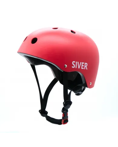 Kask rowerowy regulowany SIVER rozmiar L czerwony