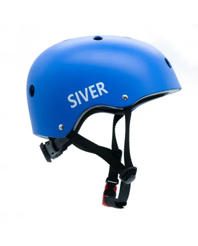 Kask rowerowy regulowany SIVER rozmiar M niebieski