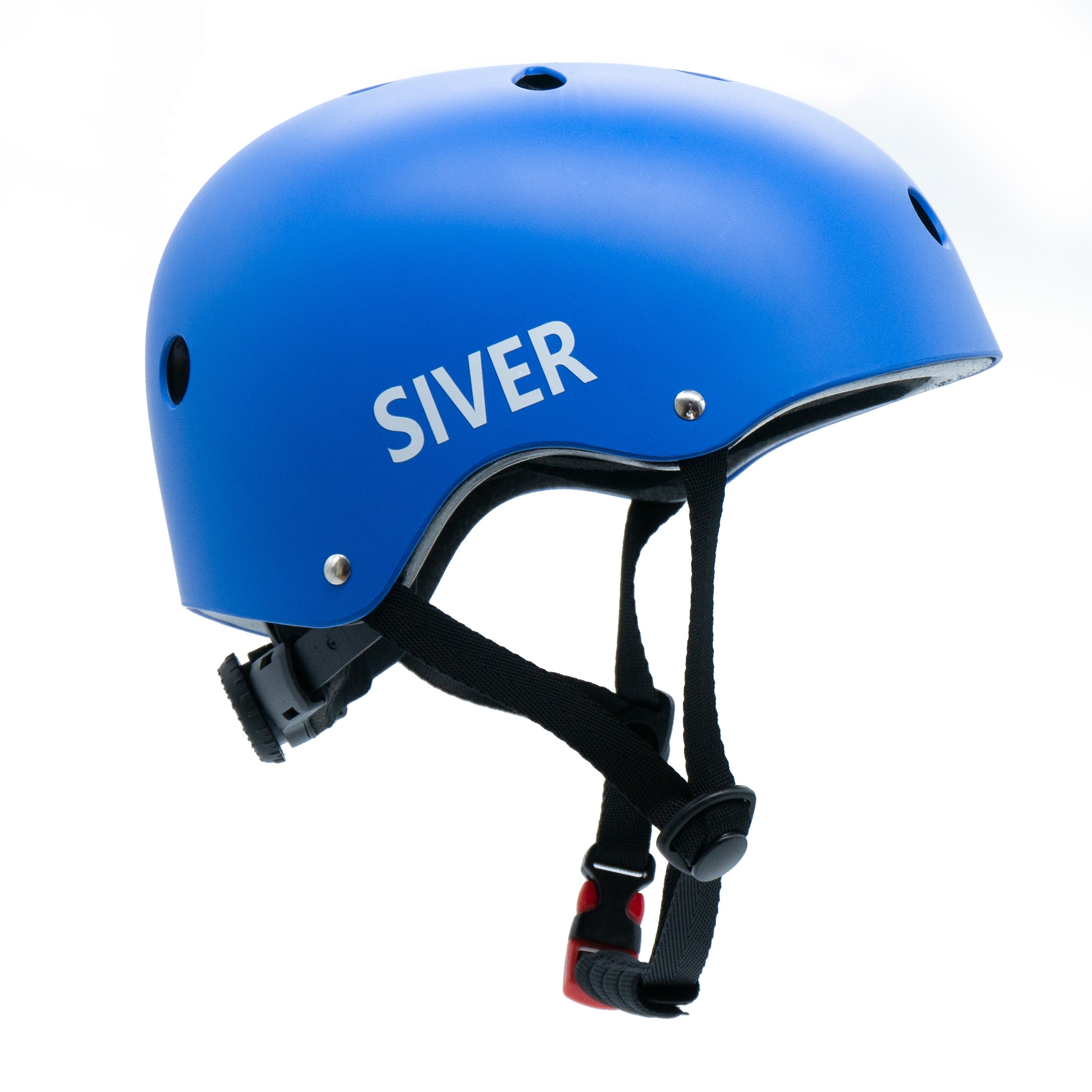 Kask rowerowy regulowany SIVER rozmiar M niebieski