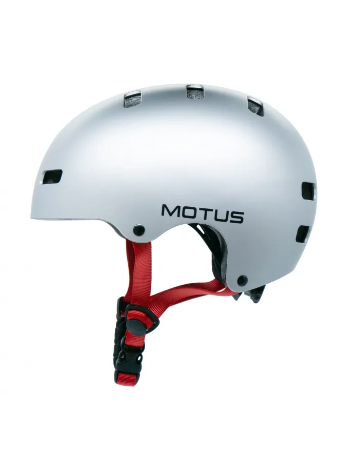 Kask dziecięcy rowerowy MOTUS MD-107 rozmiar M/S srebny