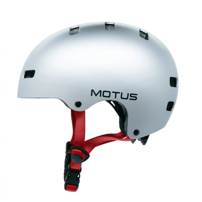 Kask dziecięcy rowerowy MOTUS MD-107 rozmiar M/S srebny