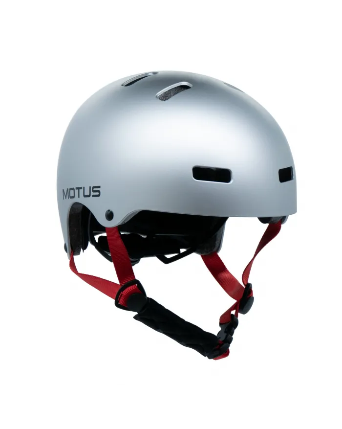 Kask dziecięcy rowerowy MOTUS MD-107 rozmiar M/S srebny