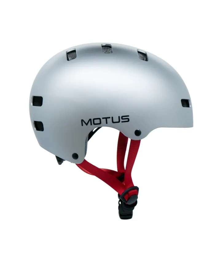 Kask dziecięcy rowerowy MOTUS MD-107 rozmiar M/S srebny