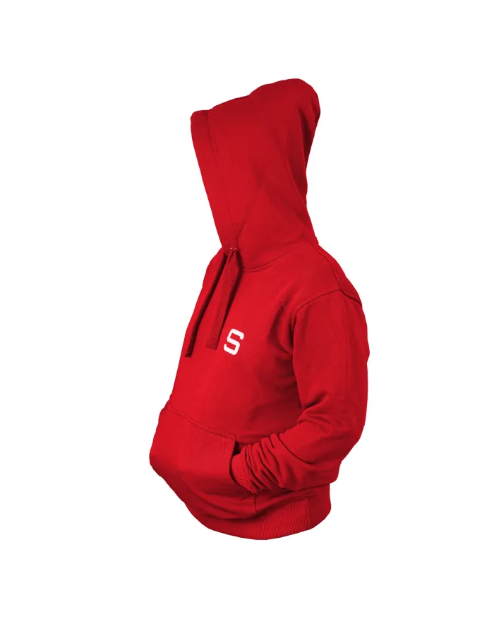 Bluza damska SIVER z kapturem rozmiar XS/S kolor czerwona