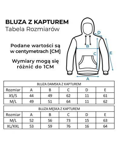 Bluza męska SIVER z kapturem rozmiar M/L kolor niebieski