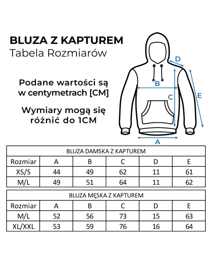 Bluza damska MOTUS z kapturem rozmiar M/L kolor czerwony
