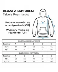 Bluza męska SIVER z kapturem rozmiar M/L kolor czarny