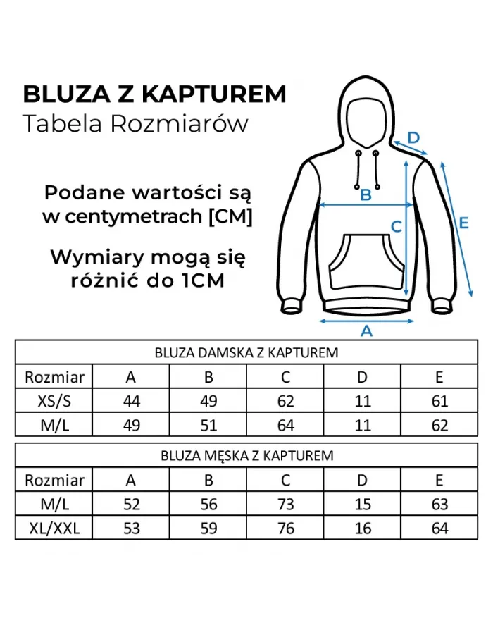 Bluza męska MOTUS z kapturem rozmiar M/L kolor szary