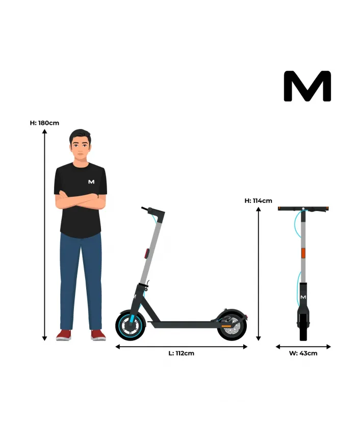 Hulajnoga elektryczna Motus Scooty 10 LITE 2023 - 350W, 12.5kg